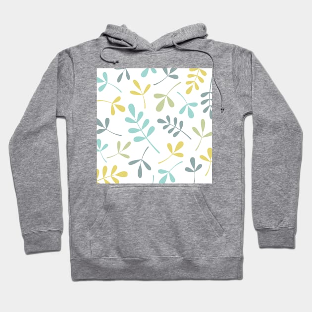 Assorted Lg Leaf Silhouettes Color Mix Hoodie by NataliePaskell